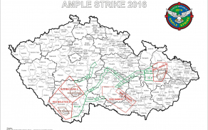 Pracovní prostory cvičení Ample Strike 2016