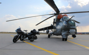 Harley s vrtulníkem Mi-24