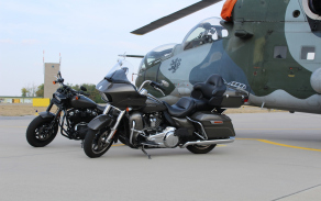 Harley Davidson s vrtulníkem Mi-24