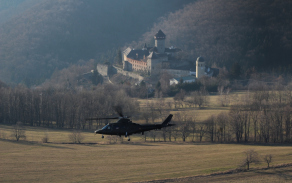 7. Na Bruntálsku se zahraničním kolegům naskytl krásný pohled na Hrad Sovinec 