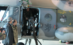 U kulometu Mnigun ve vrtulníku Mi-171Š