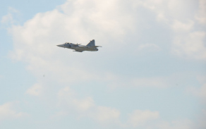 display ukázka JAS 39 Gripen