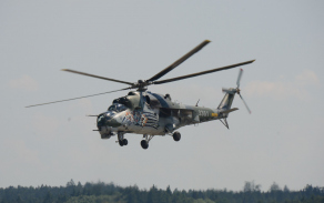 display záchrana pilota 1x Mi-171, 1x Mi-24