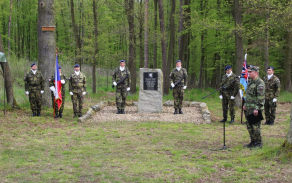 Velitel 22. zVrL, plukovník Miroslav Svoboda při úvodním projevu 