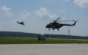 slanění FAC do prostoru navádění + krytí místa vysazení Mi-24