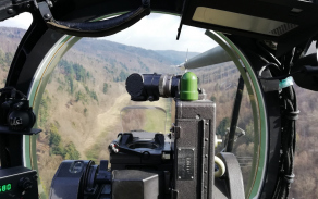 Kokpit vrtulníku Mi-24/35, npor. Tomáš Chlebeček