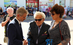 válečný veterán v hovoru s předsedou Senátu 