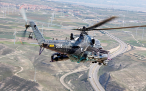 Mi-24 při plnění úkolu