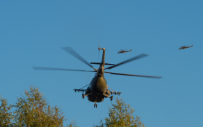 Přímá letecká podpora dvojicí vrtulníků Mi-24