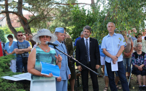 starostka obce paní Anna Hubášková vítá přítomné