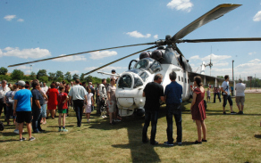 pro návštěvníky byla připravena statická ukázka vrtulníku Mi-24