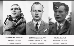 pětice letců zahynula při sestřelení letounu Wellington KXT-T2990