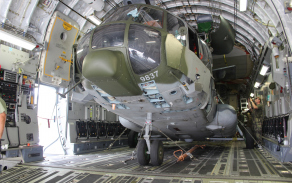 Uchycení vrtulníku Mi-171Š v C-17