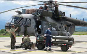 Údržba vrtulníku Mi-171Š