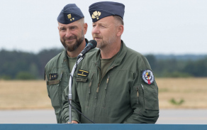 Velitel základny brigádní generál Rudolf Straka