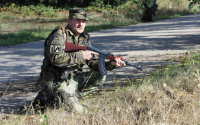Z výcviku aktivní zálohy - kasárna Vícenice