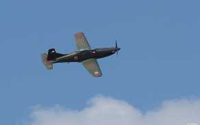 Z výcviku aktivní zálohy - kasárna Vícenice - turbovrtulový letoun Pilatus PC-9M (Slovinsko)